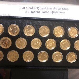24 Karat Gold plated State Quarters Collection